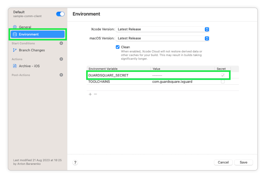 3-diagram-How to Set up iXGuard with Xcode Cloud